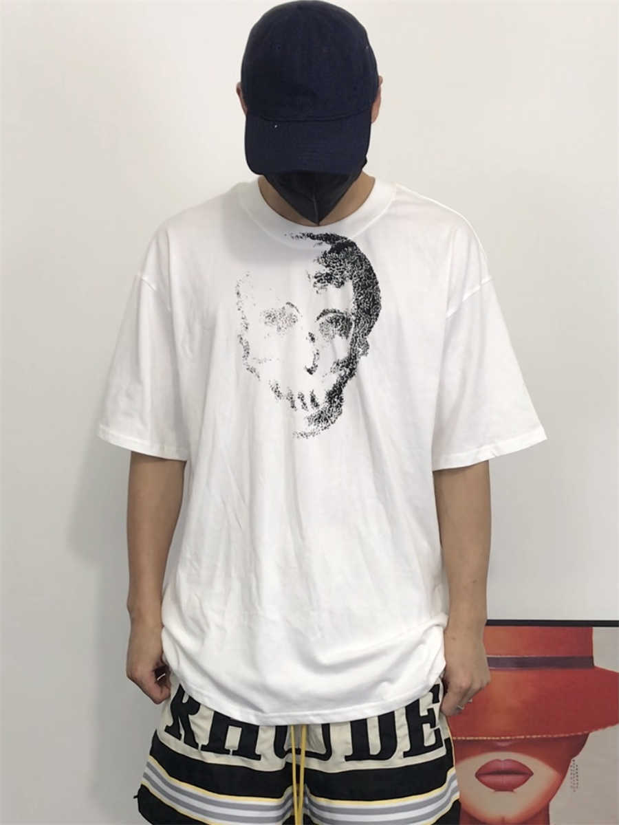 

Designer Fashion Clothing PA Tees TShirts Palmes Angels Back Letter Skull Head Print Summer Men's Women's Short Sleeve Loose Casual T-shirt Luxury Casual Tops, Yellow