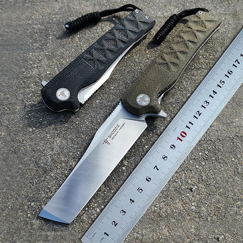 

Tools SHOOZIZ Pocket Folding Knife Sandvik Steel 14C28N Knife Shaft System Survival EDC Tool Outdoor Camping Hunting Tactical Knife