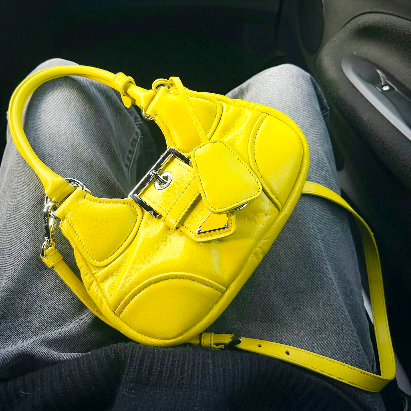 

Womens man Prad moon cross body bag mens Designer Luxury Genuine Leather mini shoulder bags small purse trapstar tote handbag triangle work multi pochette clutch Bag, Leather-black