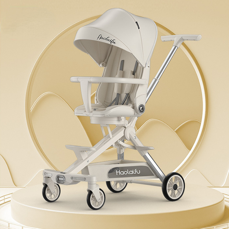 

Baby Stroller For Baby Folding Infant Trolley Stroller Foldable Outdoor Portable Baby High view Carriage four wheels stroller