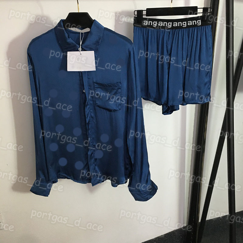 

Letters Women T Shirt Shorts Long Sleeve Blouse Mini Short High Rise Webbing Casual Shorts Tops Set, Champagne with label #20232363