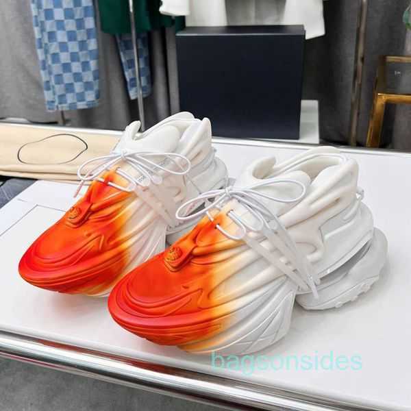 

Unicorn Casual Metaverse Designer Low Sneakers Shoe Bullet Shoes Balman Gradient Womens Outdoor Sport With LOWL, Orange and white gradient