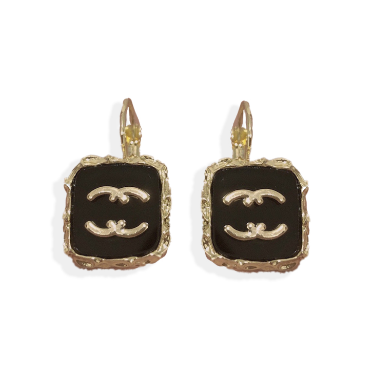 

Luxury Women Black Dangle Earrings Spring Love Brand Pendant Earring Charm Wedding Party Jewelry 18K Plating Senior Gift Party Jewelry Earrings Wholesale