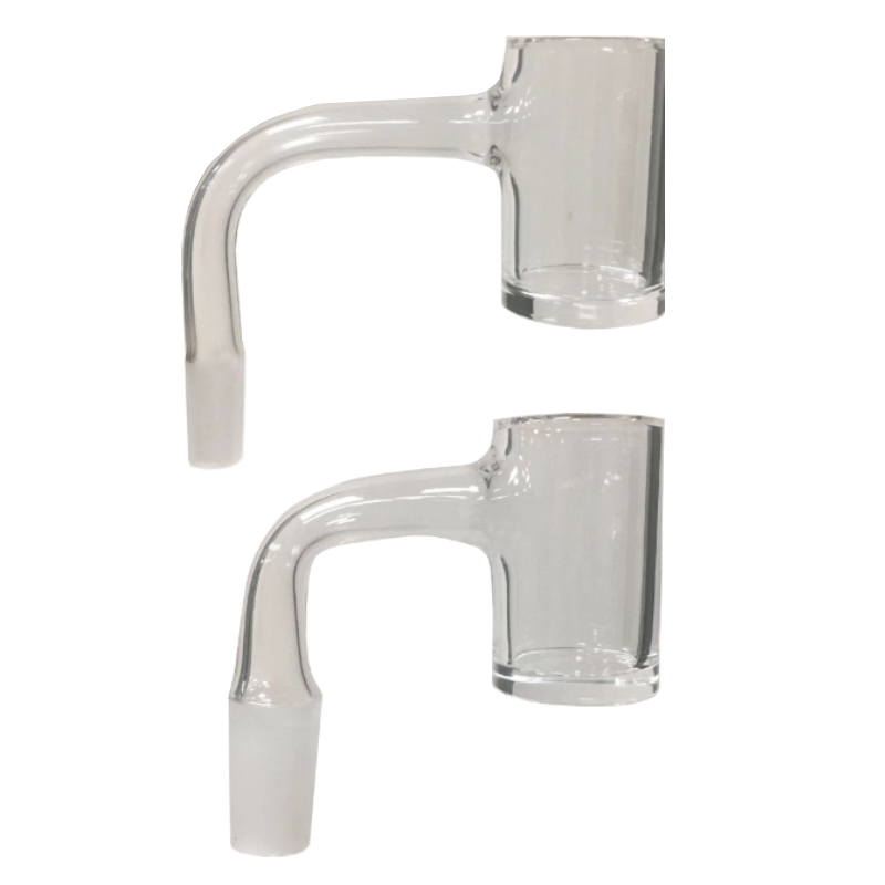 

25mm Full Welded Quartz Banger Nail Bowls Slide 10mm 14mm Male 90 Degree Flat Top Bangers Rigs For Water Oil Bubbler Pipes Hookah Bong