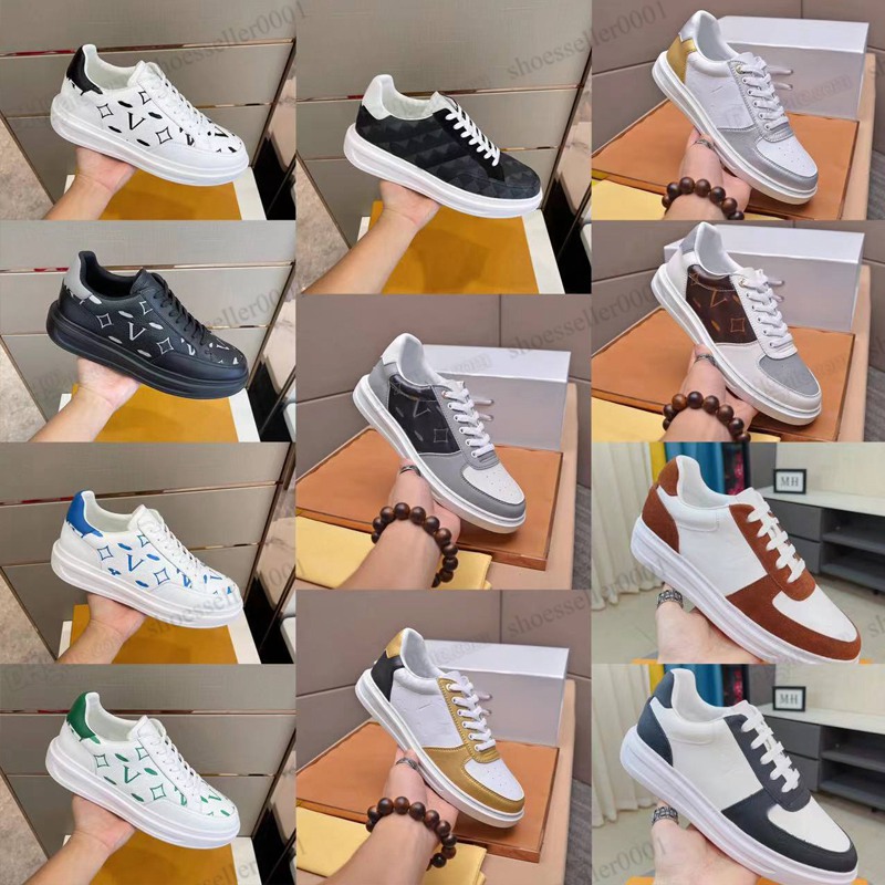 

designer brand luxury shoes for men women embossed grained calf leather platform runner trainers sneakers lightweight outsole