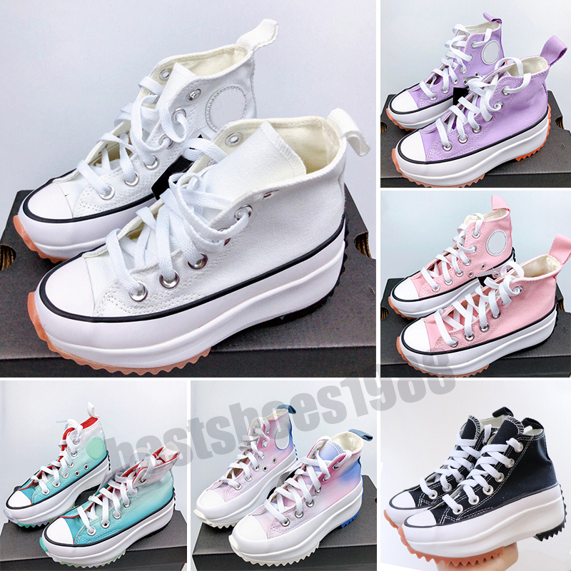 

Taylor Run Hike Classic Canvas Kids Running Shoes Chuck Sneaker Platform Shoe Triple Black White High Low Mens Sport, Color 2