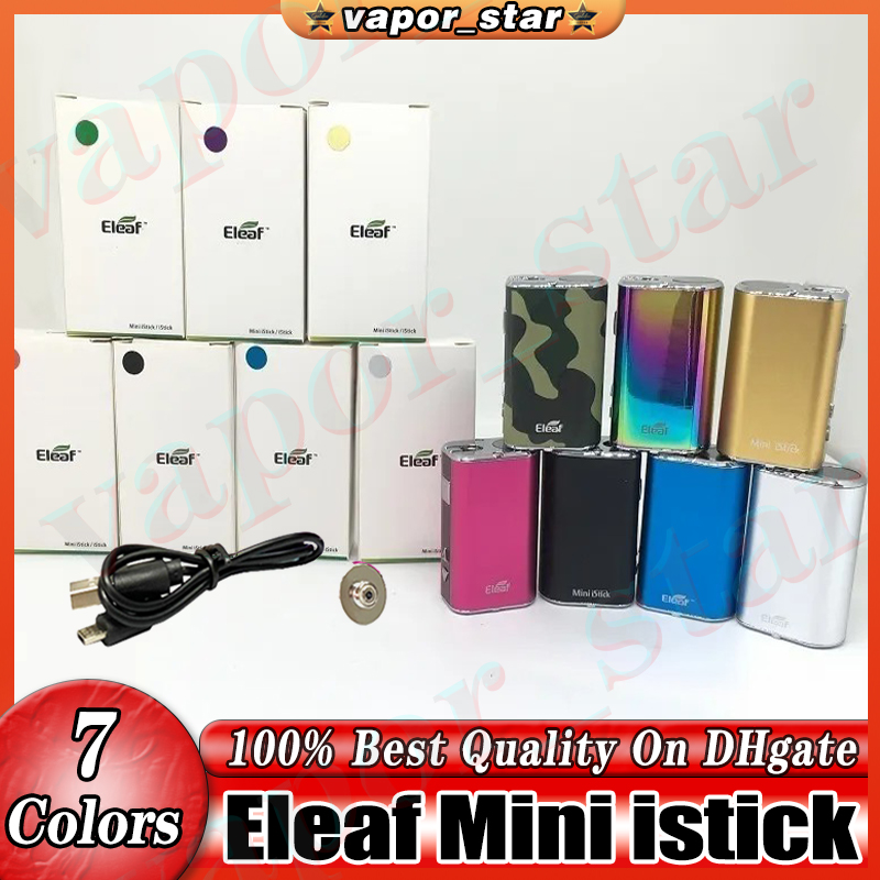 

Eleaf Mini iStick 10W Battery Kit Built-in 1050mAh Variable Voltage Mod with USB Cable & eGo Connector Included For 510 thread battery Atomizer Oil Cartridges Avaible