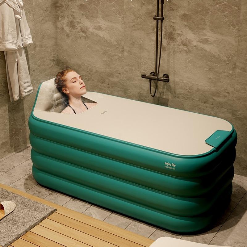 

Organization Portable Foldable Bathtub Adults Large Inflatable Eco Friendly Thick Body Hot Bathtub Bucket Spa Banheira Bathroom Products 50