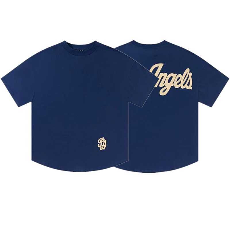 

Designer Fashion Clothing PA Tees TShirts Palmes Angels 22ss Art Letter Print Men's Women's Couple Short Sleeve Loose T-shirt Luxury Casual Cotton Streetwear for sale, Navy