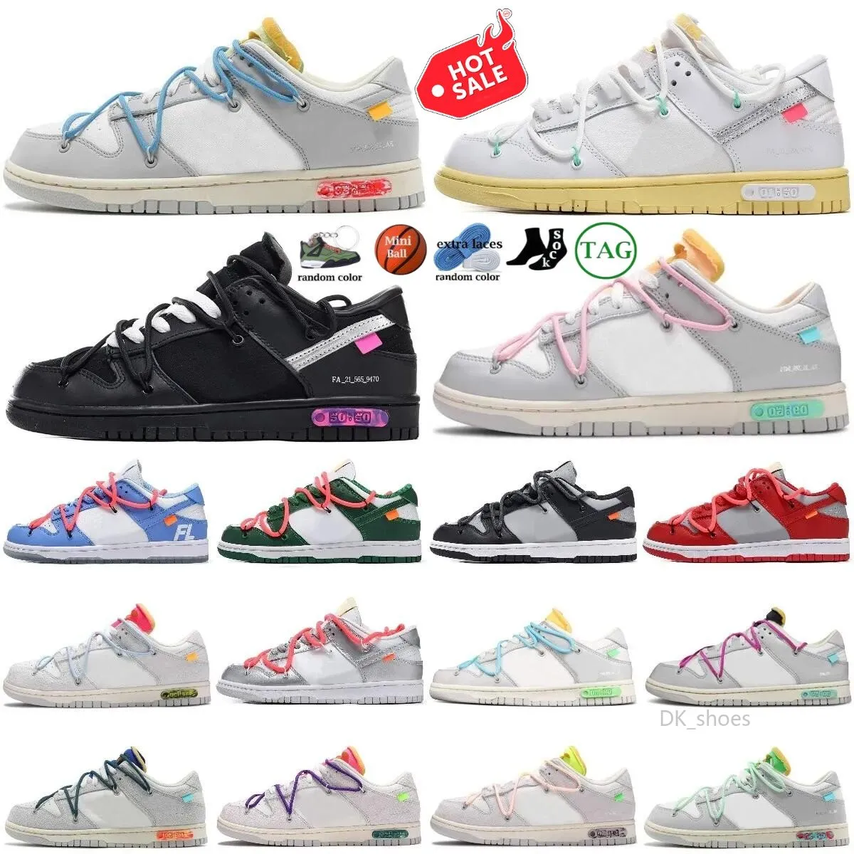 

Bicycle shoes Designer Sb OW Men Women Running Sports Shoes NO.1-50 Lot The Offs White Dunks Low Skate University Blue Fragment Skate Platfo, Lot08