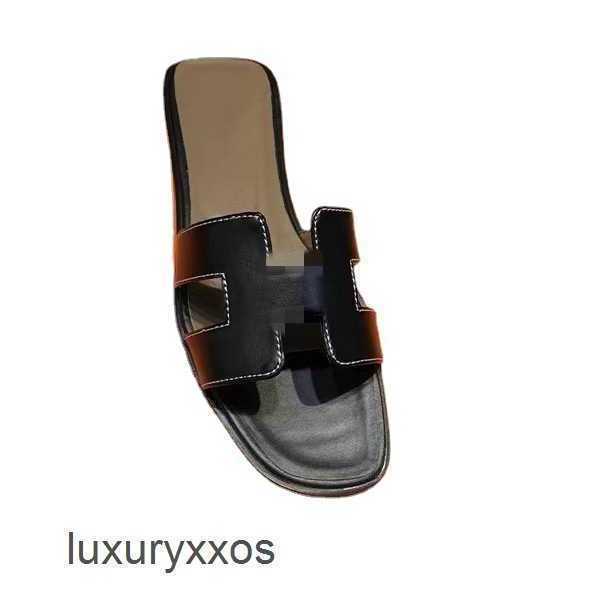 

Women's Orans 2023 Sandal Shoe Woman h Slipper Summer Beach Outerwear Flat Bottom Genuine Leather Versatile Tourism Holiday Shoes