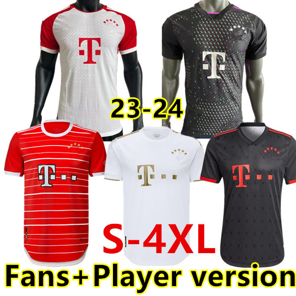 

22 23 24 Bayern Munich soccer jerseys DE LIGT SANE 2023 2024 football shirt KIMMICH HERNANDEZ GORETZKA GNABRY camisa de futebol top thailand men kids kits  4XL, 23/24 home