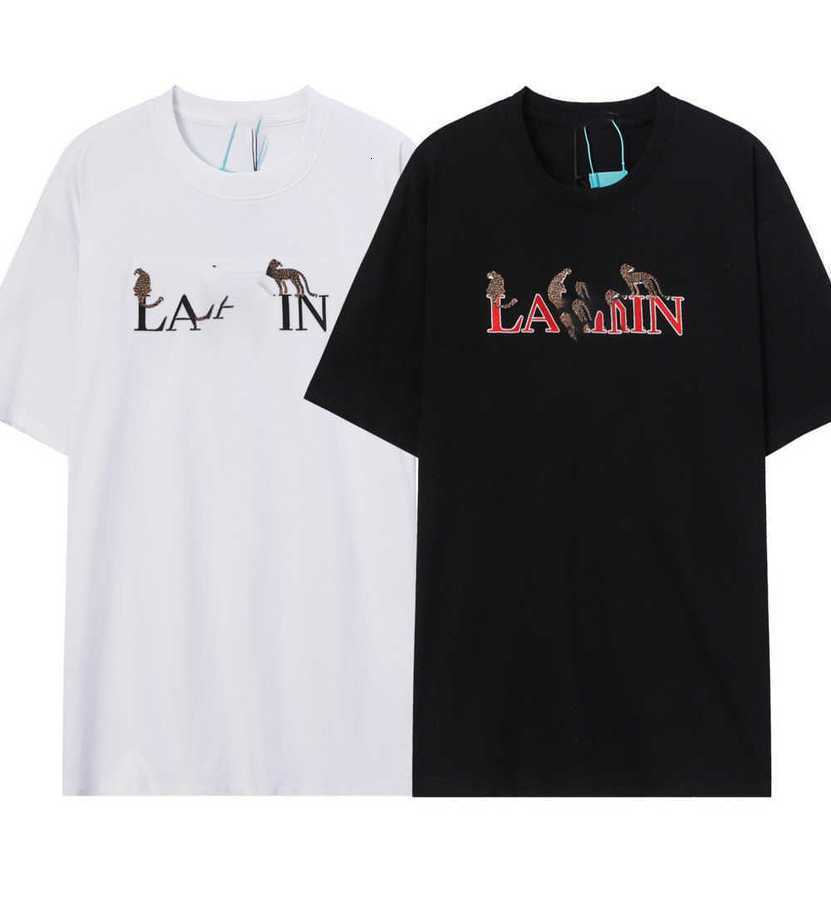 

Ss23 Designer Lanvins t Shirt Branded High Street Loose Short Sleeve Couple Tshirts for Men and Women Cotton Base Tee White 2023 Hoodie