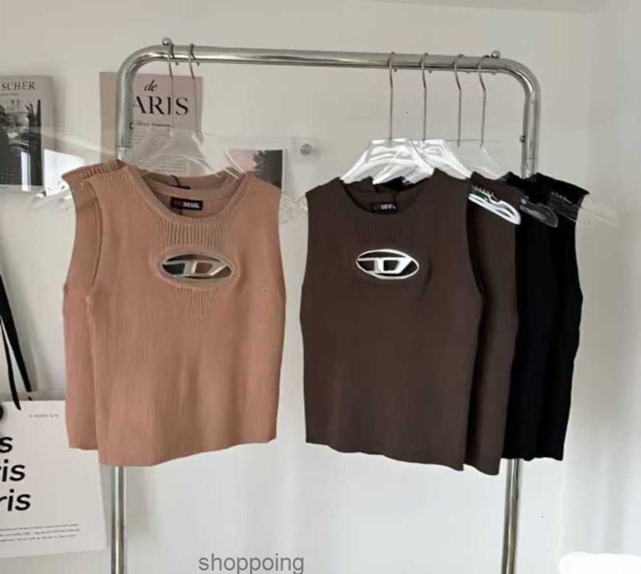 

Tanks Top Women Diesel Sexy Fashion Designer t Shirt High Quality Tank Newest Letter Print Short Sleeve Round Neck 620jkuy8, Black