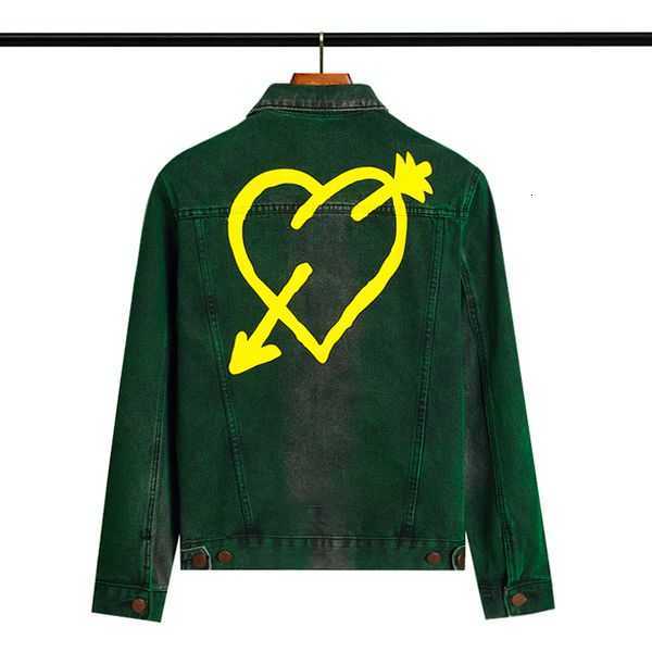 

Men Jacket Palm a Hoodie Designer Green Love Print Denim Tracksuit Palmss Heart Piercing Arrow Denims Jackets Angels Washed Greens Outerwear 2FYWY, I need look separate product