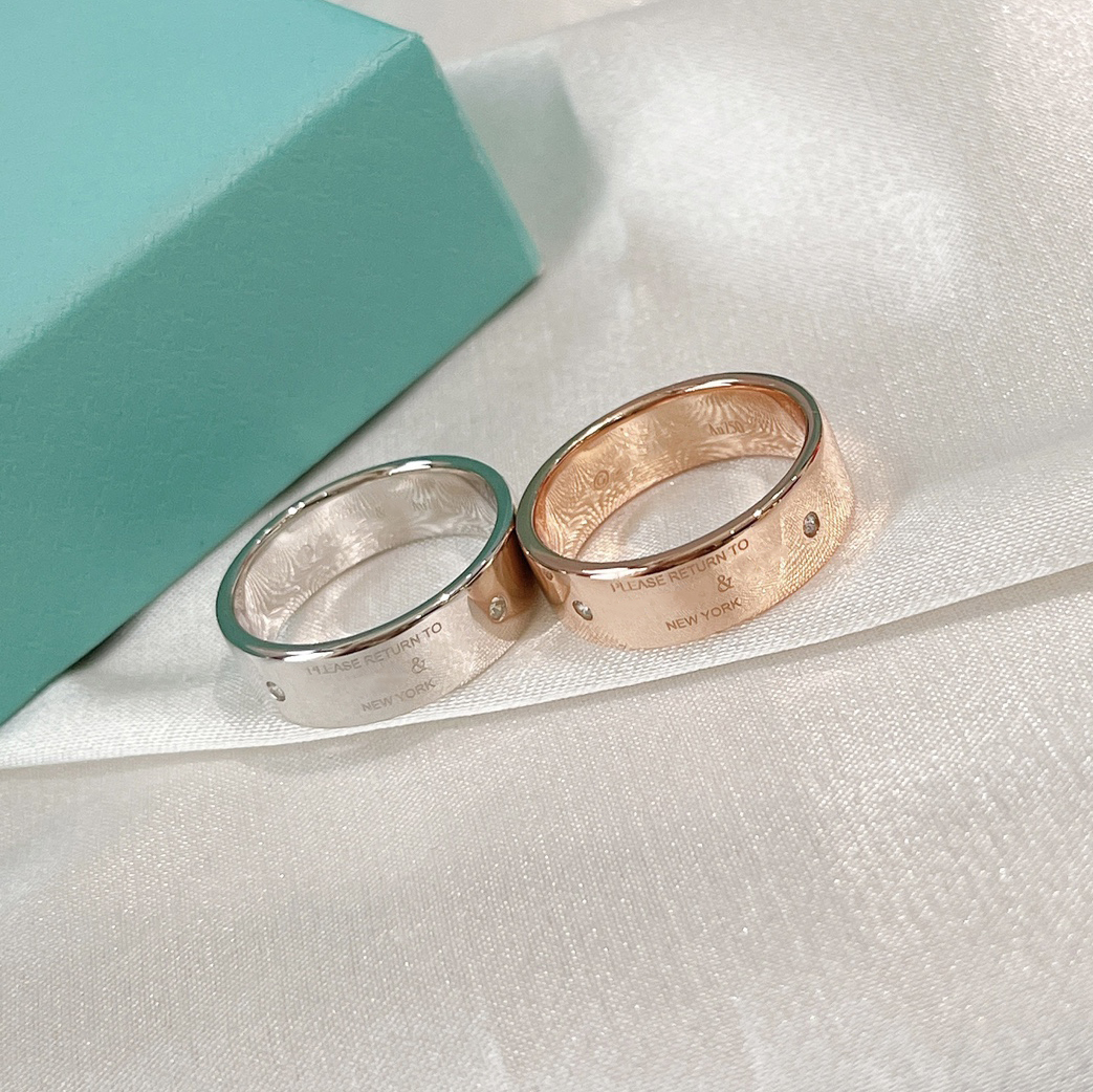 

Luxury designer ring for women and men rings fashion trend brand couple new style holiday gift Personalized Simplicity