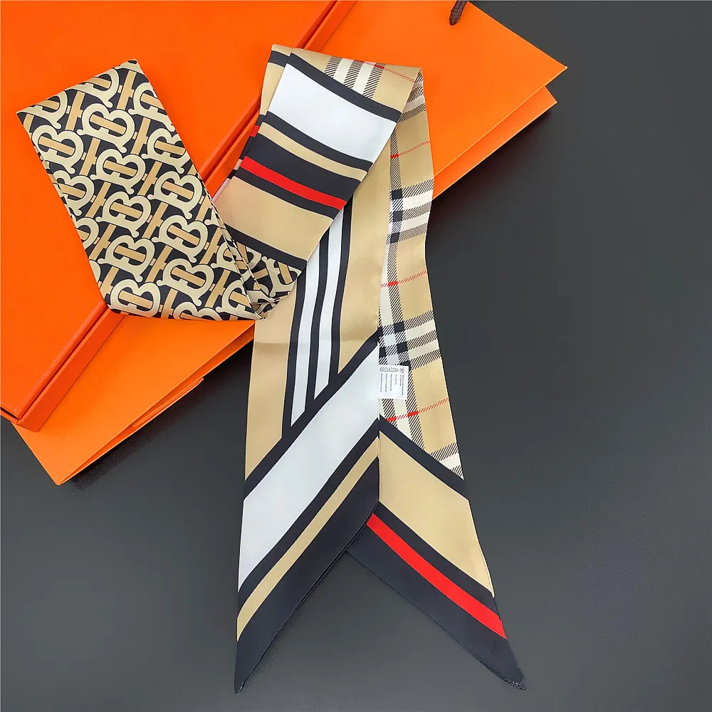 

Silk scarf hair ribbon women tied hair small long hair French retro ribbon scarf