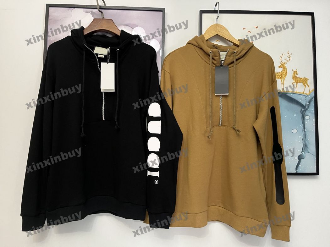 

22ss Autumn Sportwear Hoodies Sweatshirts t shirt Men Womens Paris Simple letter Man Tees Street Black white XS-L