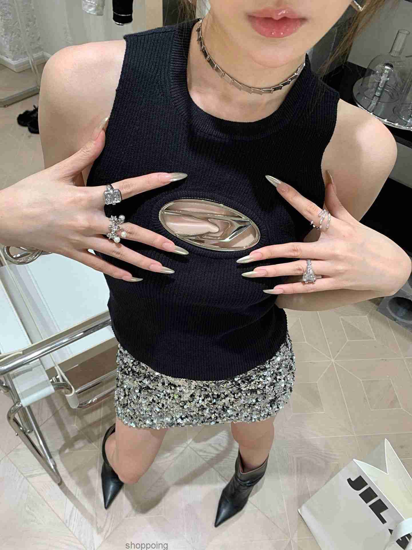 

Women' Tanks Camis Fashion Diesel Oil Designer Mens t Shirt High Quality Newest Womens Letter Print Short Sleeve Round Neck Cotton Tees Polohn2t