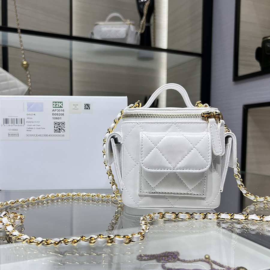 

10A TOP quality sheepskin Chain Bag designer bags luxury shoulder handbag lady purse With box C202