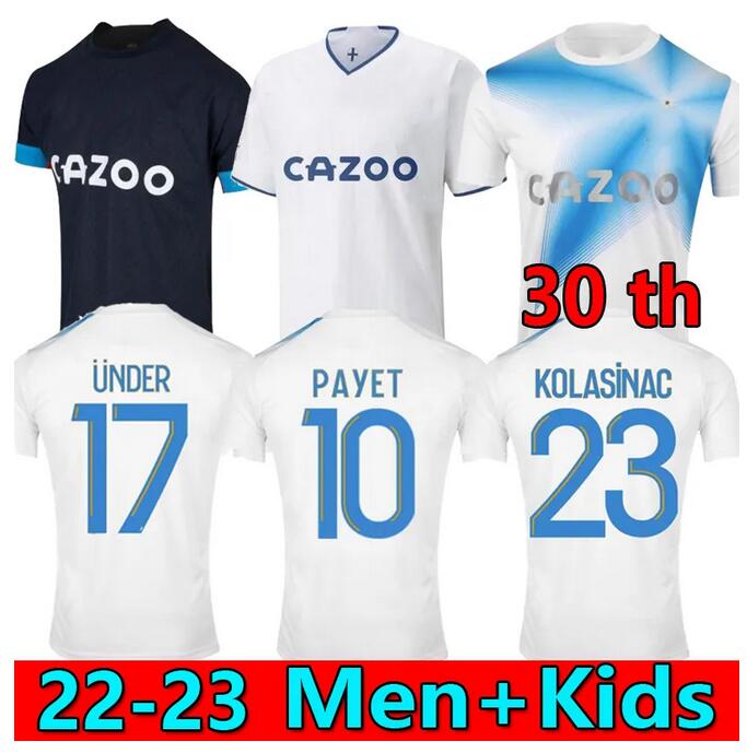 

Marseilles King 2023 soccer jerseys special 30th anniversary ALEXIS GUENDOUZI 22 23 OM MILIK PAYET maillot de foot CLAUSS KAMARA KOLASiNAC UNDER football shirt