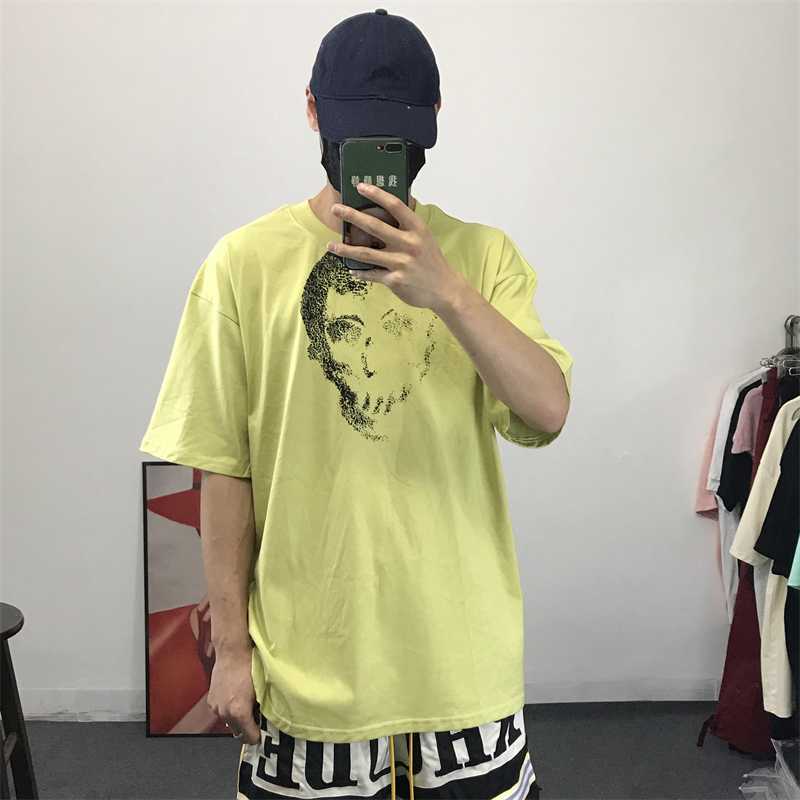 

fashion clothing pa tees tshirts palmes angels back letter skull head print summer men' women' short sleeve loose casual t-shirt luxury casual tops BK, Black