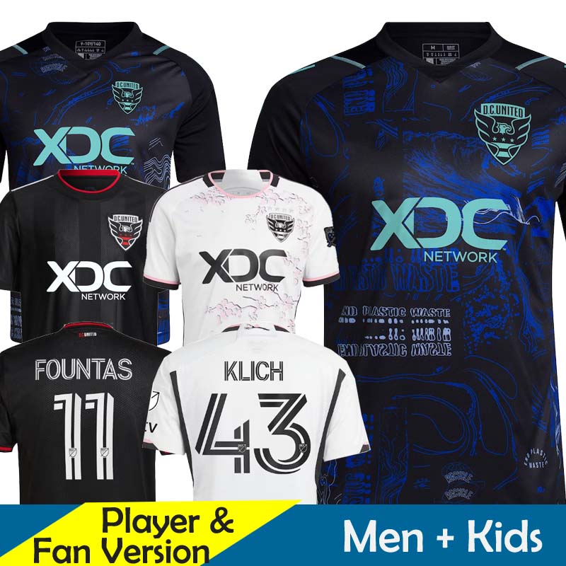 

D.C. UnITedS soccer jerseys Kids Kit 2023 2024 Football Shirt 23 24 MLS Planet Earth special Home Away Training Player Version Goalkeeper Set BRIEN FOUNTAS BENTEKE RUAN, One planet special 1