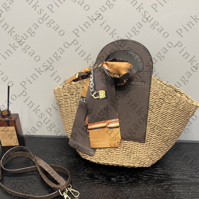 Pink sugao tote shoulder bags bucket bag handbags luxury designer straw Vegetable basket pocket women fashion handbags top quality shopping bag p