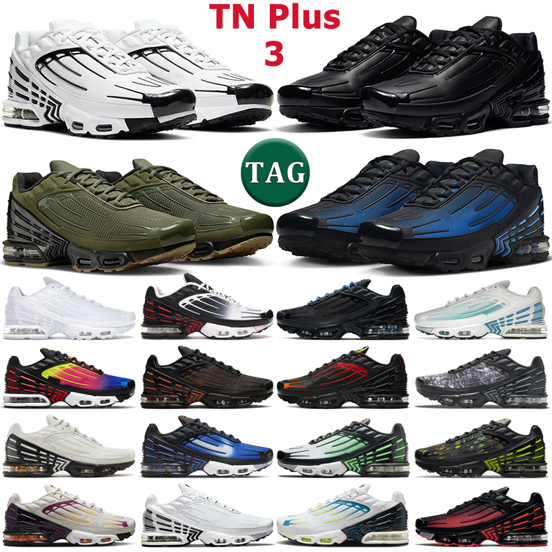 

tn plus 3 running shoes men tuned Triple White Black Laser Blue Gradient Olive Graphic Blood Orange Radiant Crimson Red Unity mens trainers outdoor sports sneakers, 21