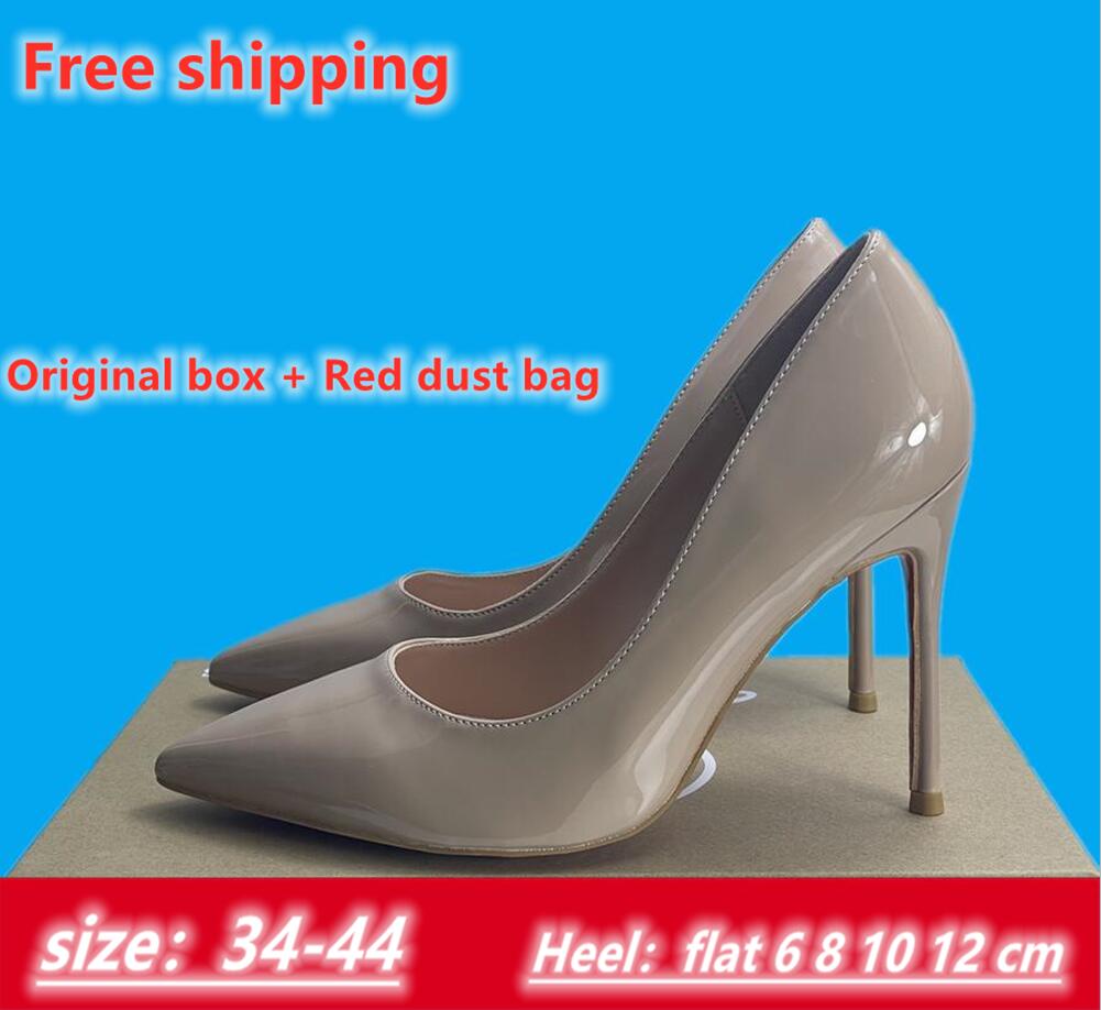 

40 Colors Dress Shoes Red High Kate Heels Bottom Luxury women Designer Back Patent leather Sandals Pointed Red toes sole 6cm 8cm 10cm 12cm heels Pumps Free shipping 588, C-30