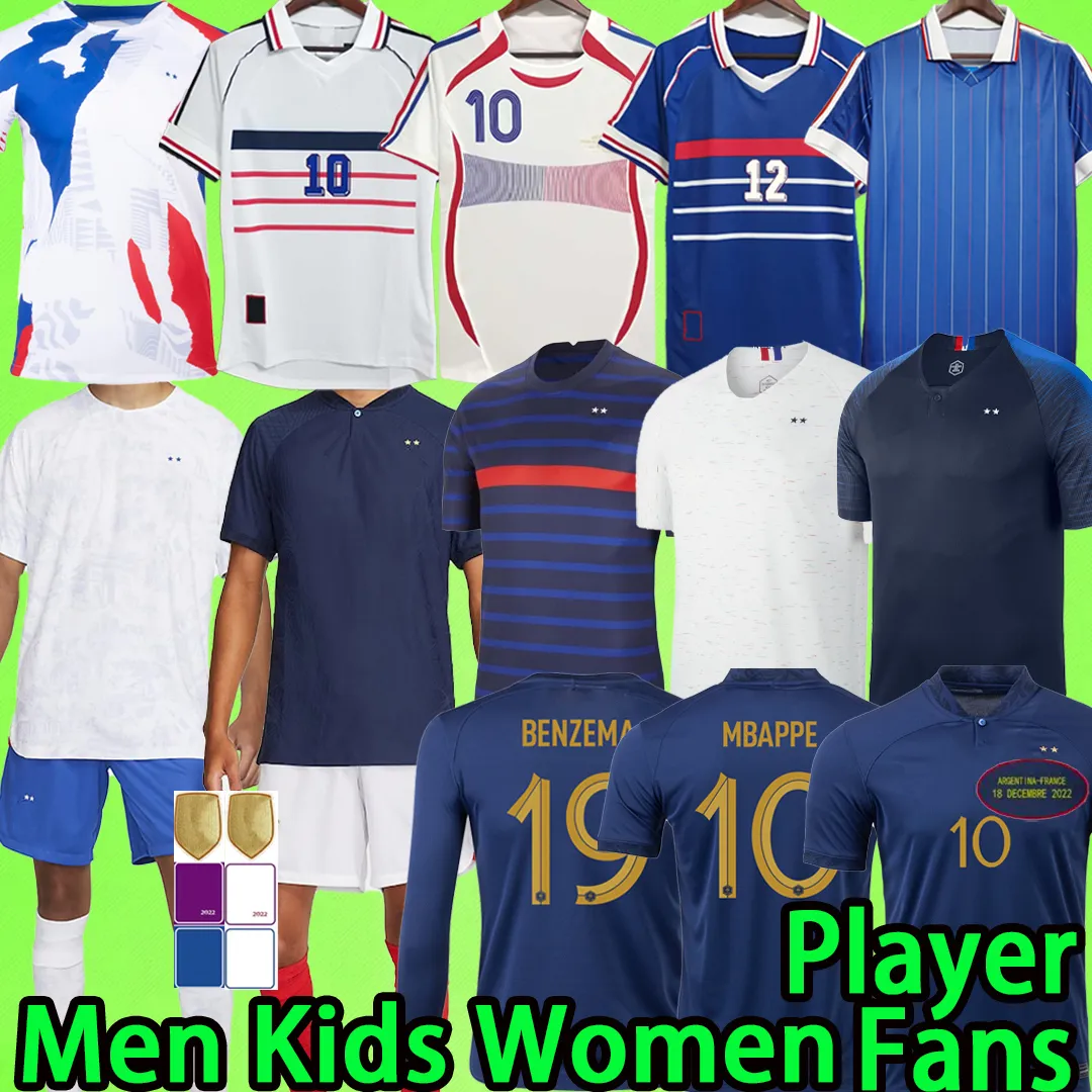 

Maillots de football Soccer Jerseys FRENCH BENZEMA MBAPPE GRIEZMANN POGBA 22 23 Francia Men Kids KIMPEMBE FEKIR maillot women shirt hommes Kante jerseys