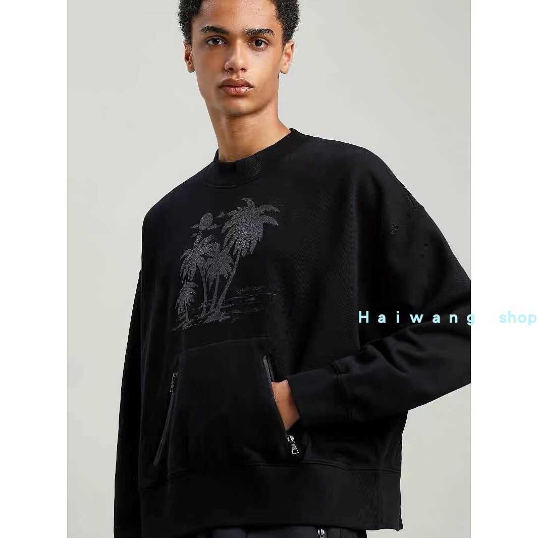 

Designer Clothing PA Men' Sweatshirts Fashion Hoodies Palmes Angels Wang Jiaer Reflective Coconut Tree Men' Women' Zip Pocket Round Neck Sweater Tops For sale, Shipping fee