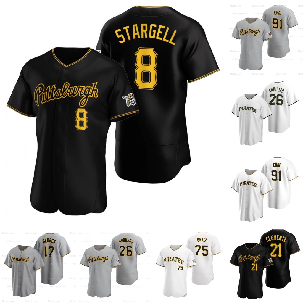 

Pittsburgh 91 Ji Man Choi Pirates jersey Bryan Reynolds David Bednar Rodolfo Castro Carlos Santana Austin Hedges Oneil Cruz Dauri Moreta Ji Hwan Bae Vince Velasquez, Grey
