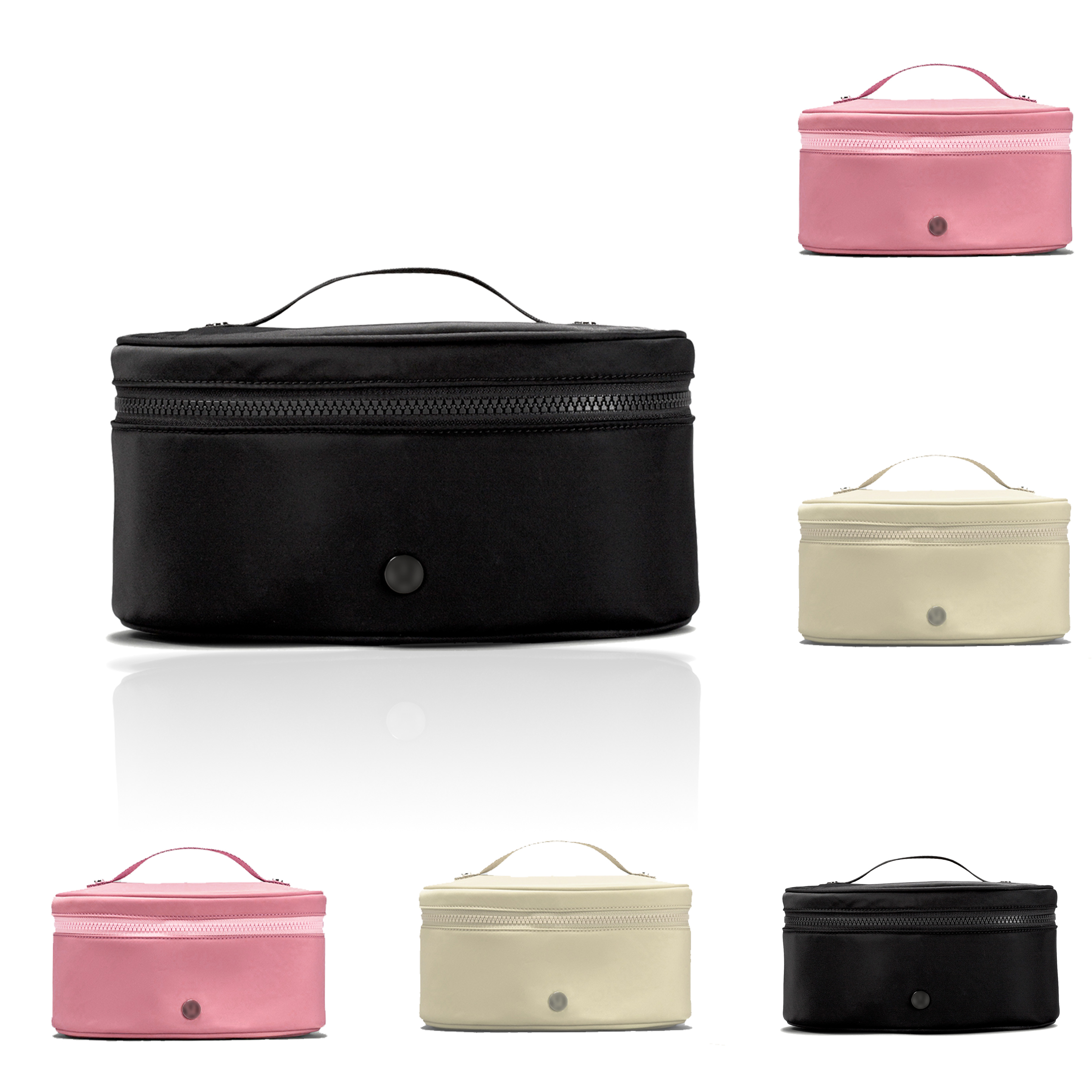 

3.5L Oval Top Access Stuff Sacks lulu cosmetic bags Luxury lululemen womens fashion purse make up pouch Bag Duffel mens designer nylon handbag wash toiletry Bags, Black