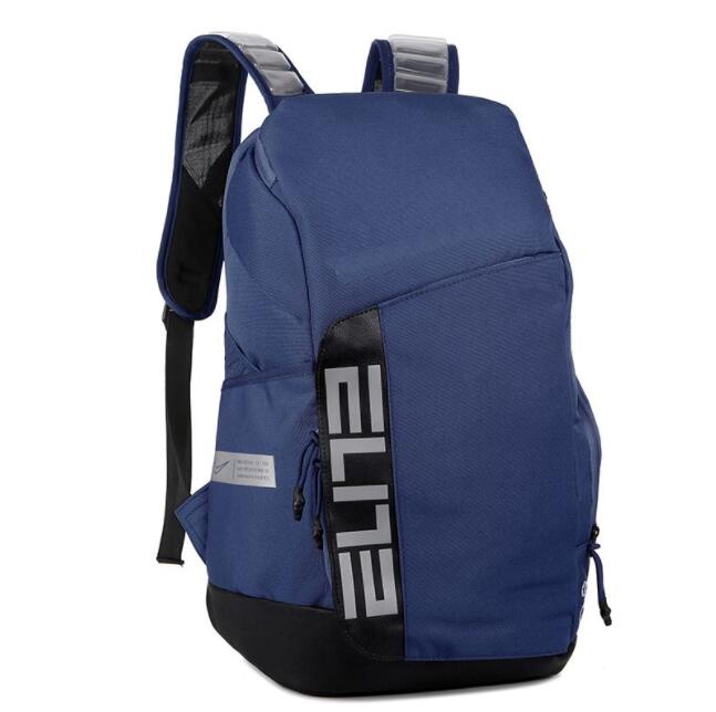 

Hoops Elite Pro Air cushion sports backpack Waterproof multifunctional travel bags basketball backpack outdoor back pack laptop bag schoolbag race training, White + black logo