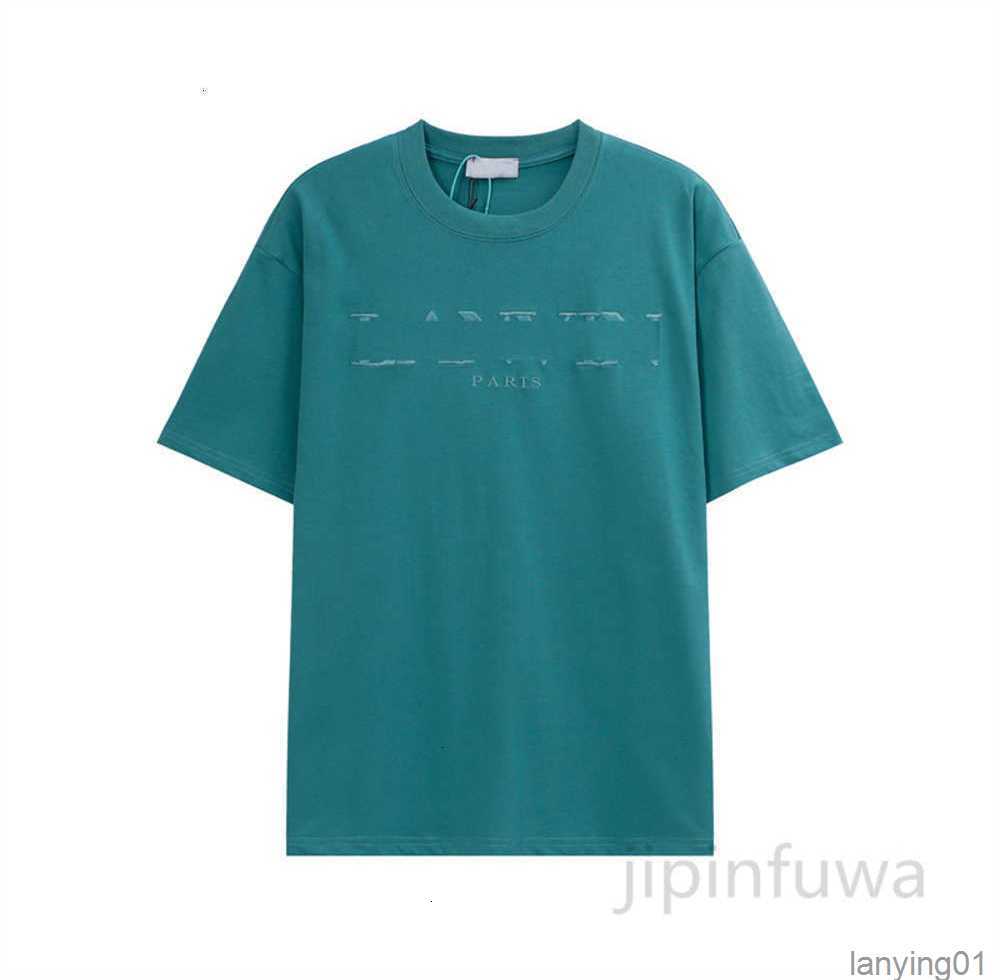 

Men's T-shirts Designer Lanvins Shirt Luxury Brand Cotton Ees Short-sleeved Shirts Fashion Letter Printed Casual Summer Upy2, Black
