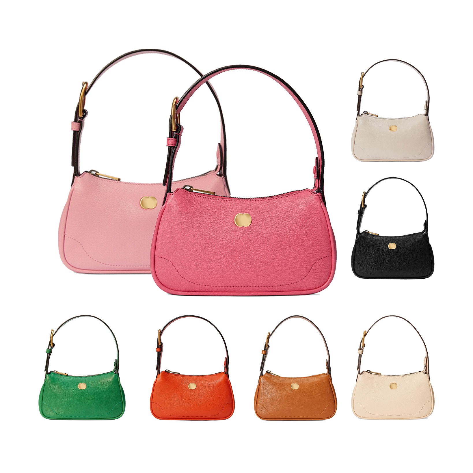 

Double G aphrodite Hobo the tote bag half moon underarm handbag Shoulder Bag Genuine Leather Designer bags small purse for women man gym Luxury Cross body clutch Bags, Pink