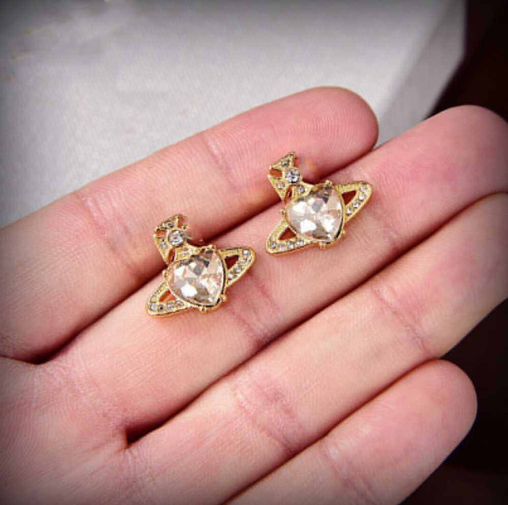 

Stud Designer Trend Earrings Vivian Luxury Women Fashion Jewelry Earing Metal Pearl Earring cjeweler Westwood Woman dgds Motion current 68ess