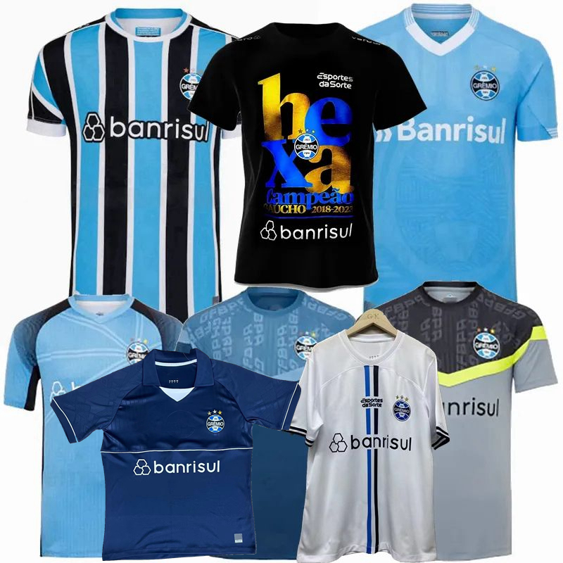 

2023 2024 Gremio Soccer Jerseys SUAREZ FERREIRA REINALDO VILLASANTI DIEGO SOUZA KANNEMANN F.CRISTALDO 22 23 24 football men women shirt, Training vest