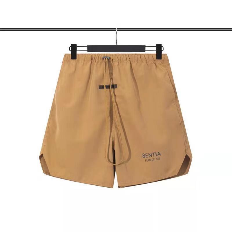 

Essentail Shorts High Stree Casual Loose Clothing Sports Short Cotton Fashion Letter Style Tide Knee Length Essentiel Sweatpants New Summer Clothing M4by, Orange