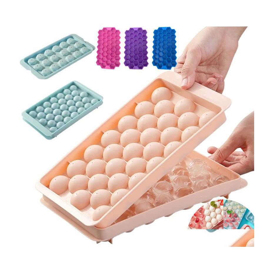 

Ice Cream Tools Didihou Kitchen Plastic Molds Tray Round Home Bar Party Use Ball Cube Makers Diy Mod Drop Delivery Garden Dining Dhbiq