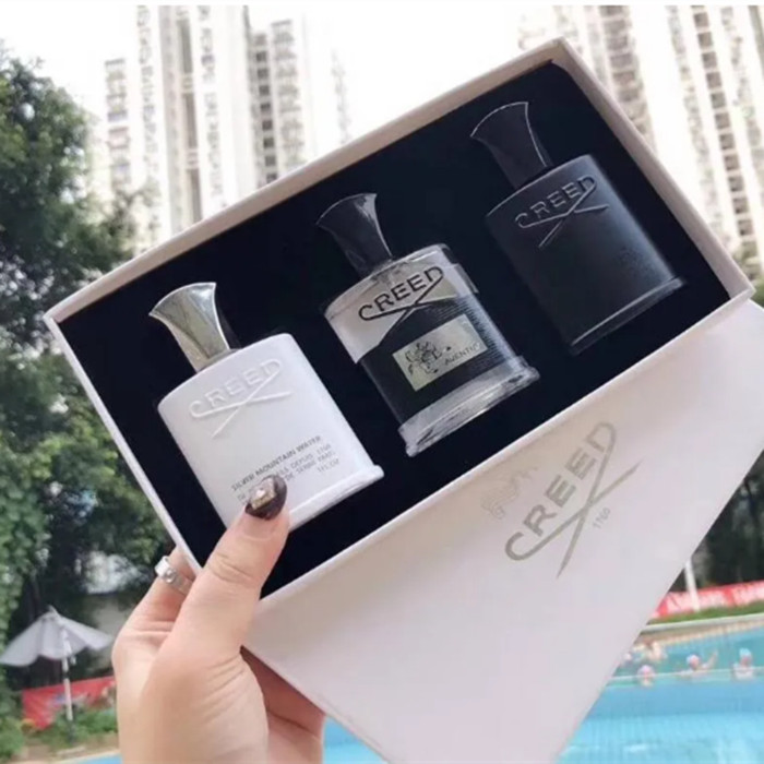 

Creed Perfume 3pcs set Deodorant Incense Scent Fragrant Cologne for Men Silver Mountain Water/Creed aventus/Green Irish Tweed 30ml Aromather