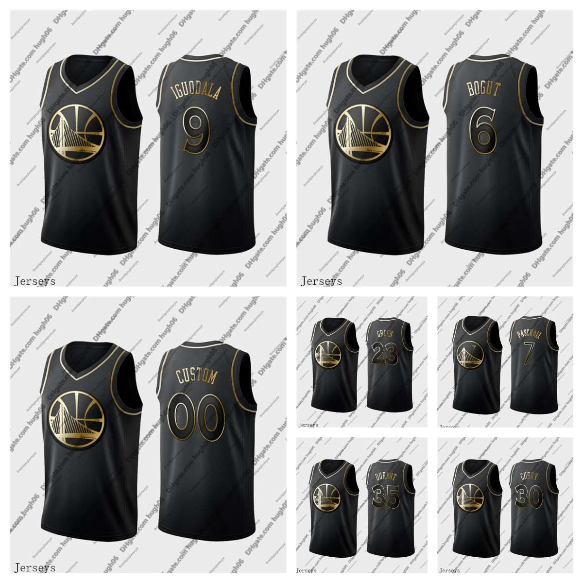 

Golden State''Warriors''Men Jersey 9 Iguodala 6 Bogut 7 Paschall 35 Durant 23 Green 30 Curry golden Andre Draymond Stephen Edition''NBA''Basketball Jerseys, #5