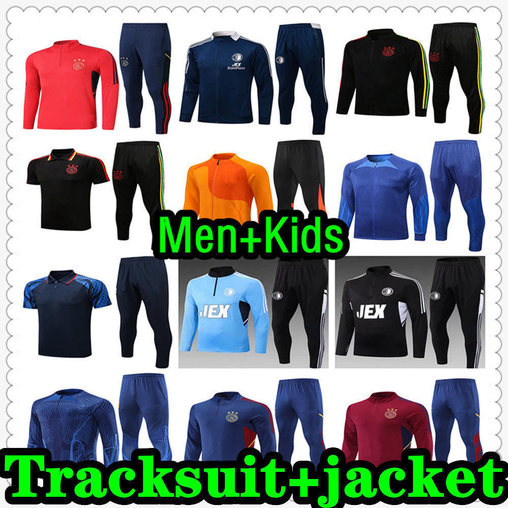 

21 22 23 tracksuit football jerseys training suit jersey soccer shirt jacket tuta maillot survetement foot futbol chandal jogging 2122 2023 2024 adults and kids 987