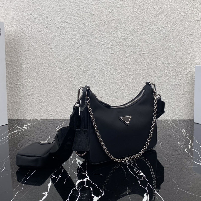 

Luxurys Designers bags Sale 3 piece man womens high quality handbags cleo hobo purses nylon chain lady handbag crossbody shoulder wholesale totes fashion Wallet bag, 17