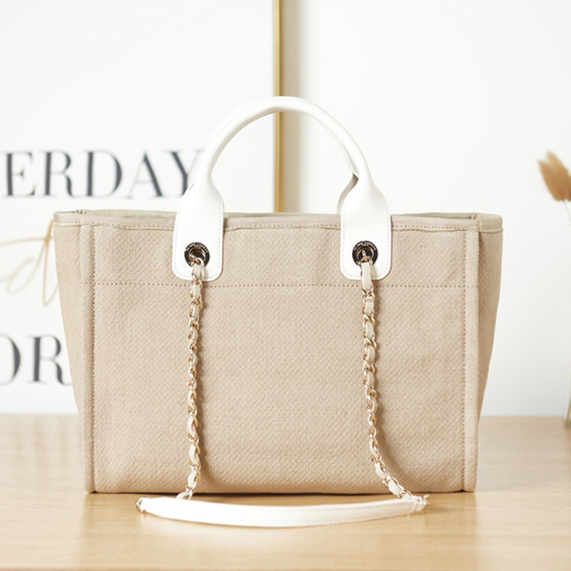 

Designer Tote Bags Luxury Beach Bag Handbag 33CM Classic Canvas Bag High Imitation Shoulder Bag With Box ZC176