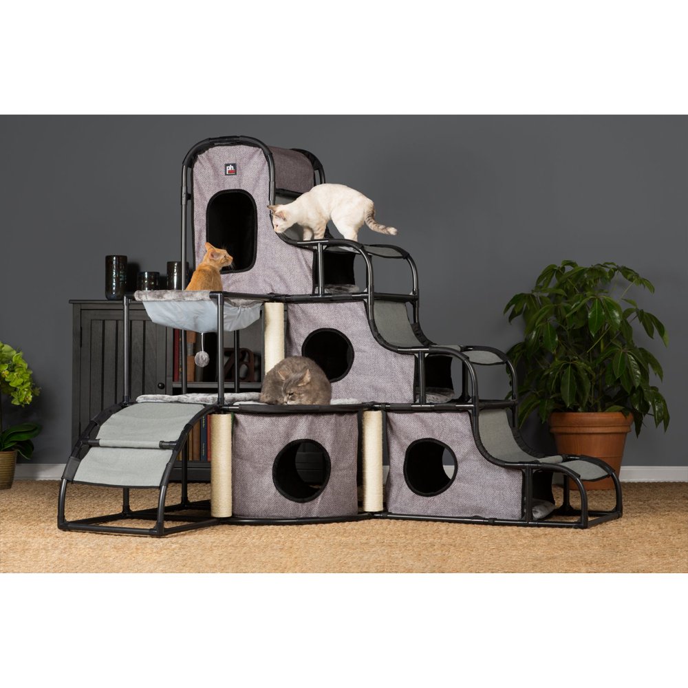 

Tree Condo Scratching Post Tower, gray