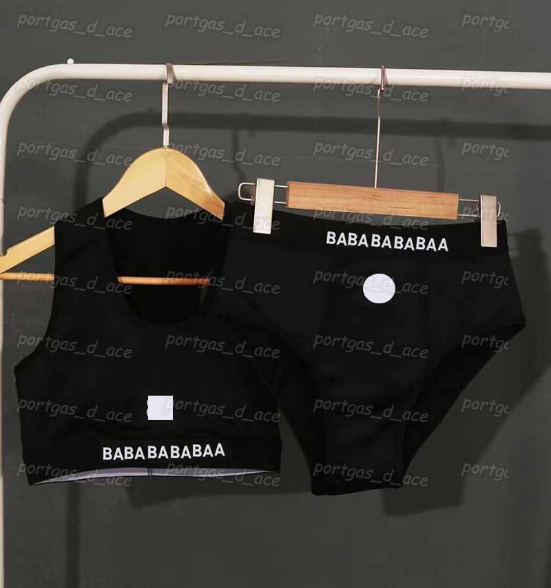 

Letters Womens Swimwear Vintage Split Padded Swimsuit High Rise Beach Bra Briefs White Black Bathing Suit, 01