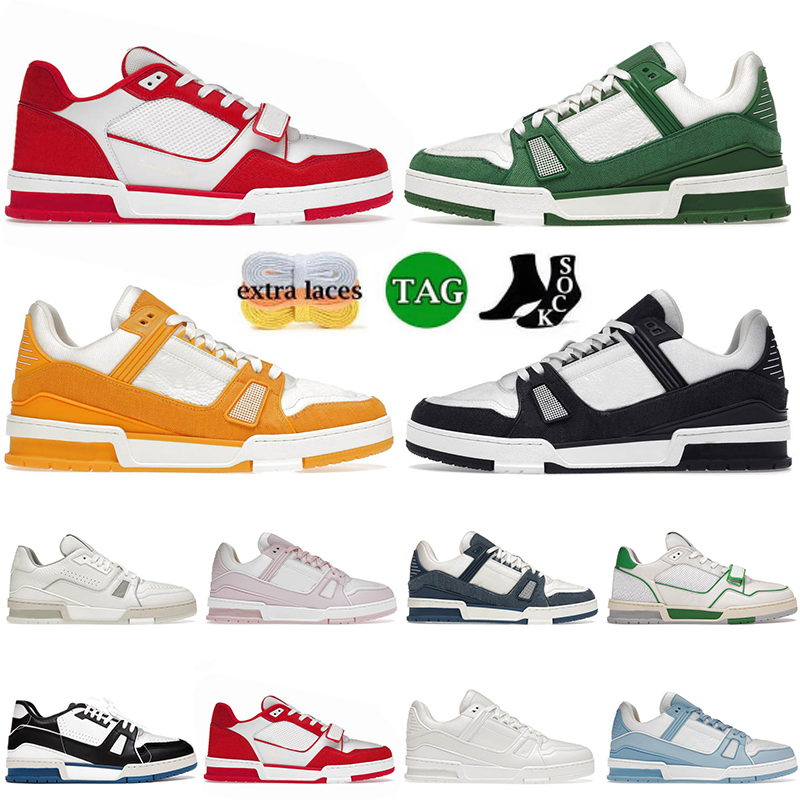 

Luxury Designer Men Causal Shoes Fashion Woman Leather Lace Up Platform Sole Sneakers White Black mens womens Luxurys vuittoned velvet suede trainers sneakers 35-45, A1 white black white
