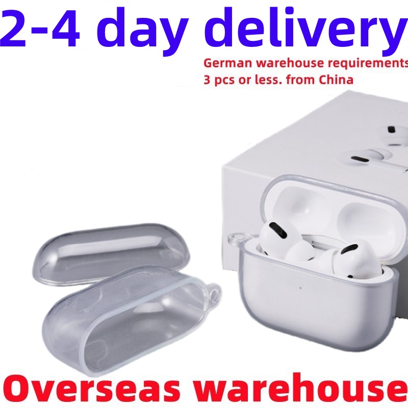 

For Airpods pro 2 air pods 3 Earphones airpod Bluetooth Headphone Accessories Solid Silicone Cute Protective Cover Apple Wireless Charging Box Shockproof 2nd Case, White
